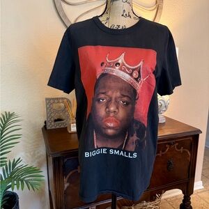 American Eagle Biggie Smalls Black Graphic Unisex T-Shirt
